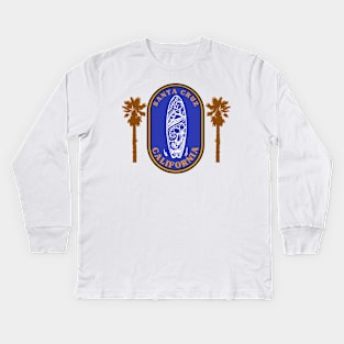 Santa Cruz California Kids Long Sleeve T-Shirt